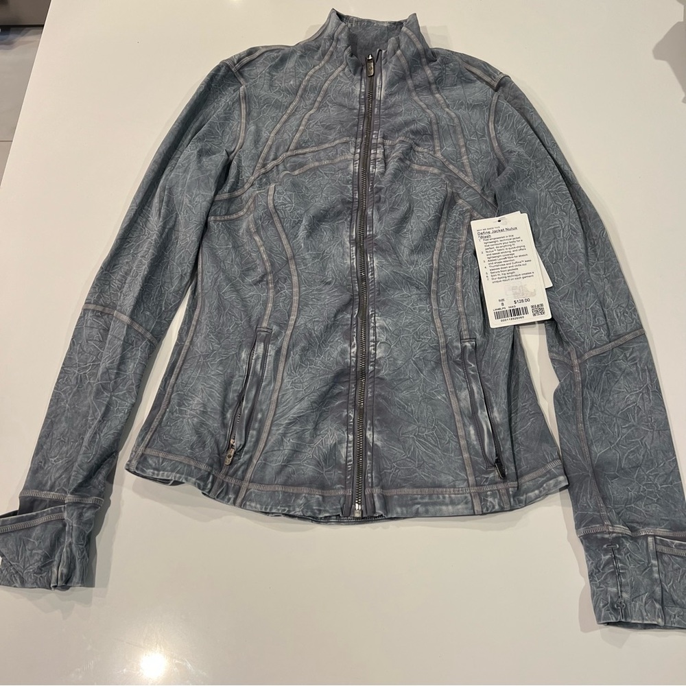 New With Tags Lululemon Define Jacket Nulux Wash Women's Jacket